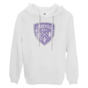 Louisville City FC Color Badge Fleece Pullover Hoodie - White