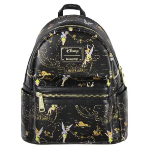 Loungefly Disney Tinkerbell Neverland Treasure Map All-Over Print Mini Backpack