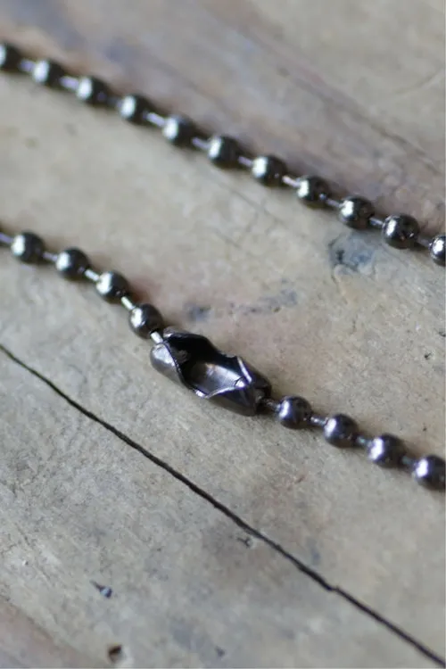 Love Belle Isle Necklace / Gun Metal