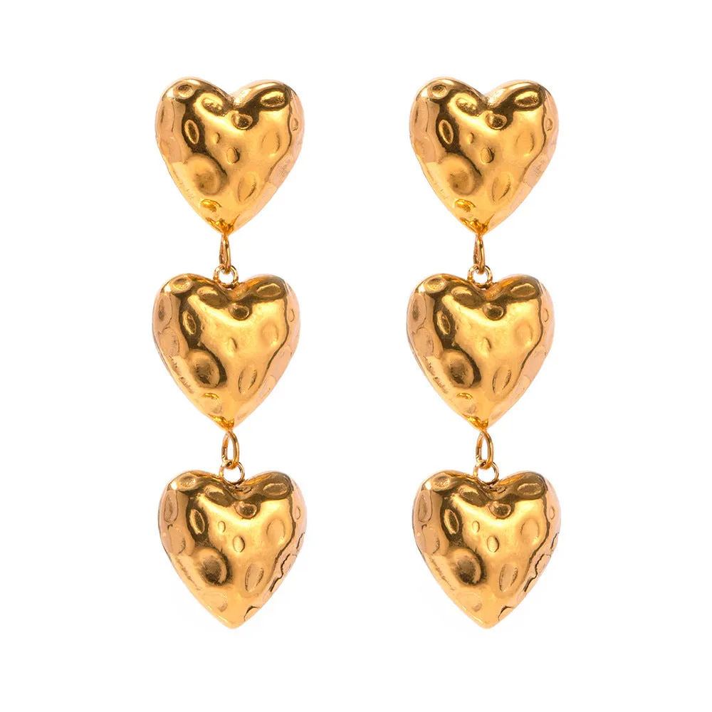 Love Heart Ear Studs