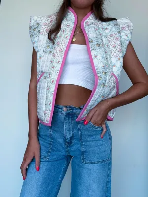 Love In Bloom Quilted Vest