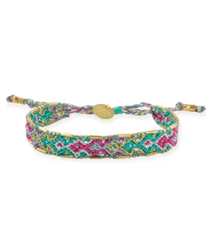 Love Is Project Bali Metallic Friendship Bracelet Mirage Oasis