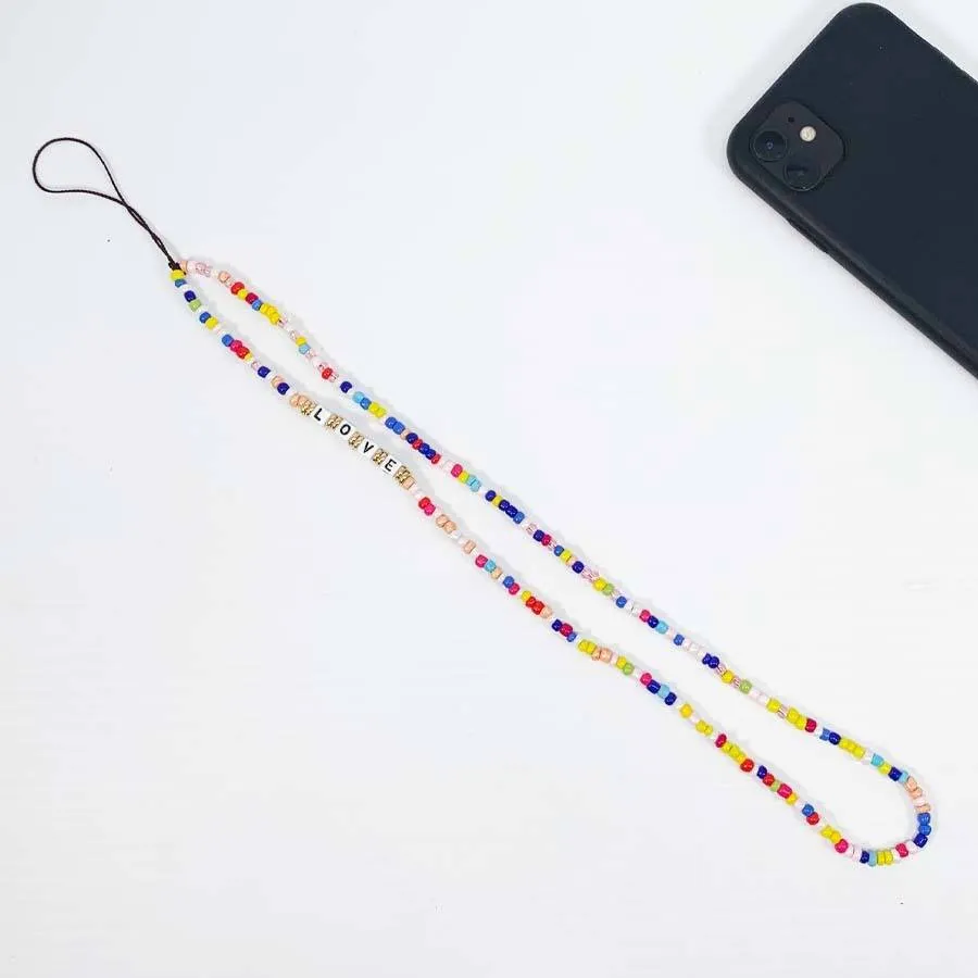 Love Multipurpose Beaded Necklace Lanyard Phone Charm 2100 (12 units)