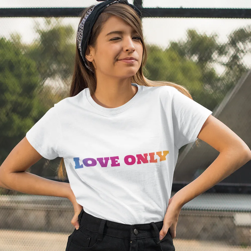 Love Only Colorful Short Sleeve Tee