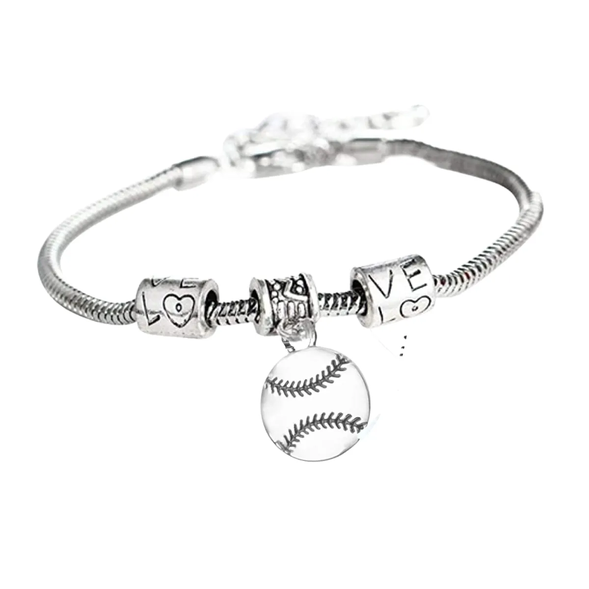 Love Softball Charm Bracelet