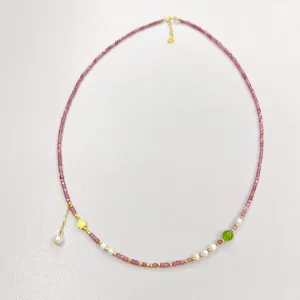 Love Story - Pink Tourmaline necklace