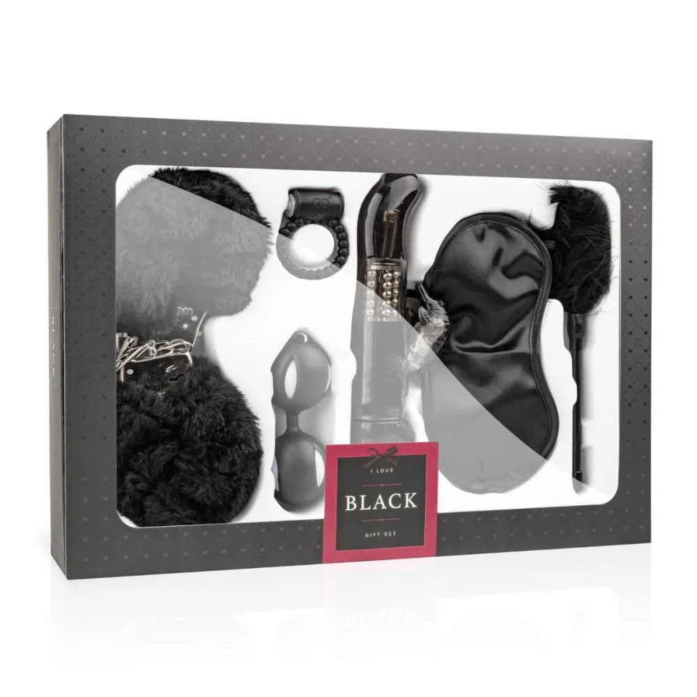 Loveboxxx I Love Black Couples Bondage Sex Toy Gift Set