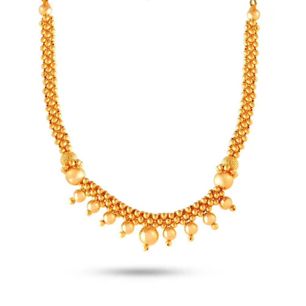 Lovely Designer 22k Gold Thusi Necklace For Women