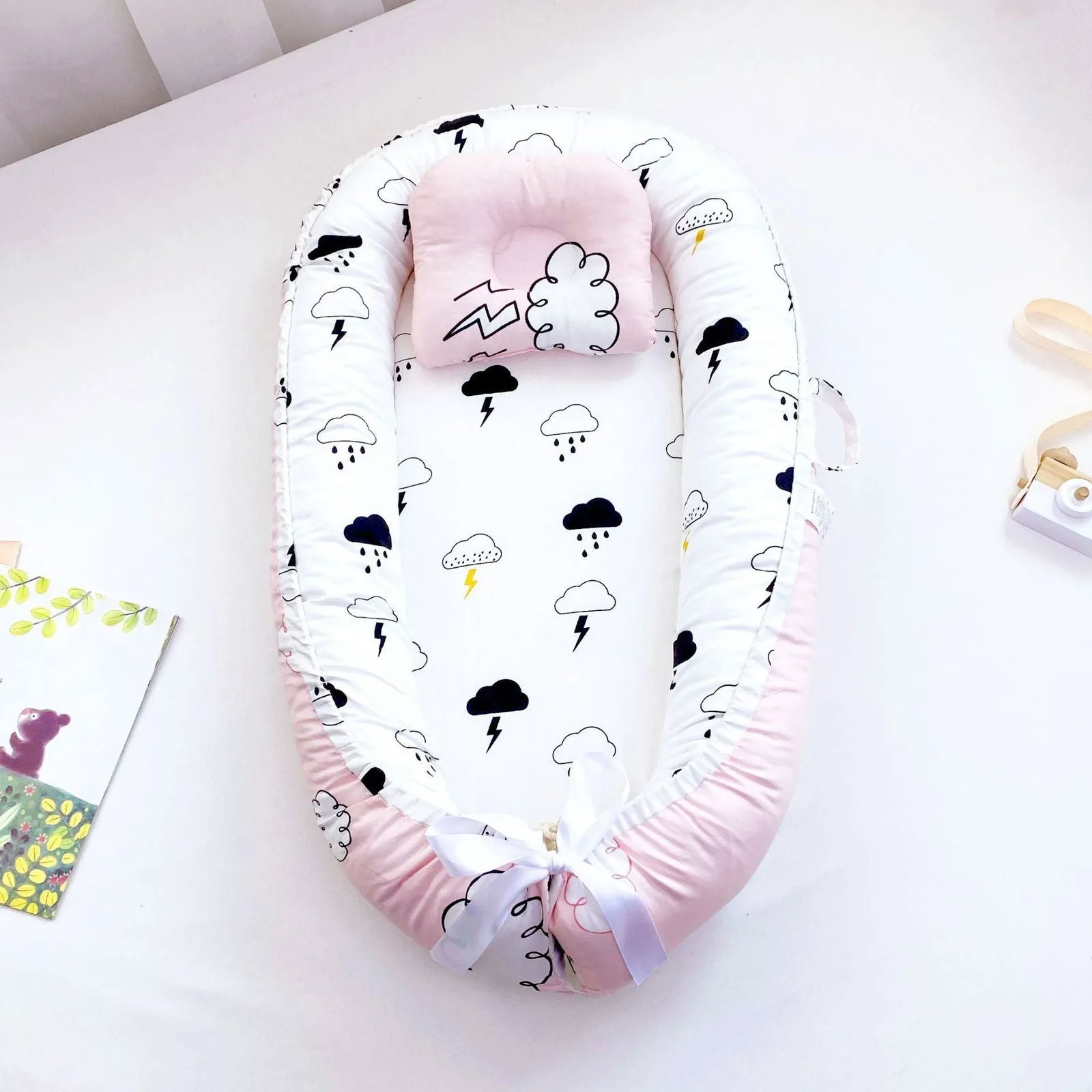 LovelyRLovely Pure Cotton Baby Nest Bed