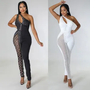 LovelyRLovely Women's Rhinestone One-piece Jumpsuit