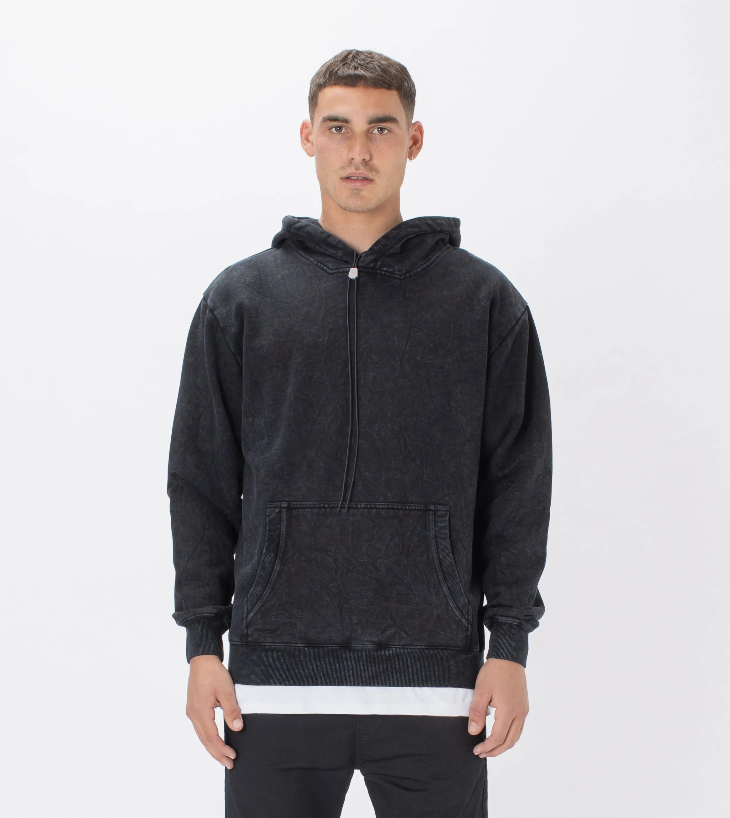 Lowgo Hood Sweat Black Salt