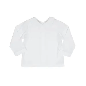 LS Boys White Peter Pan Collar Shirt