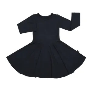 L/S Twirl Dress - Midnight