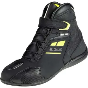 LS2 Garra Mens Boots Waterproof Black Fluo Yellow - Motorcycle Boots