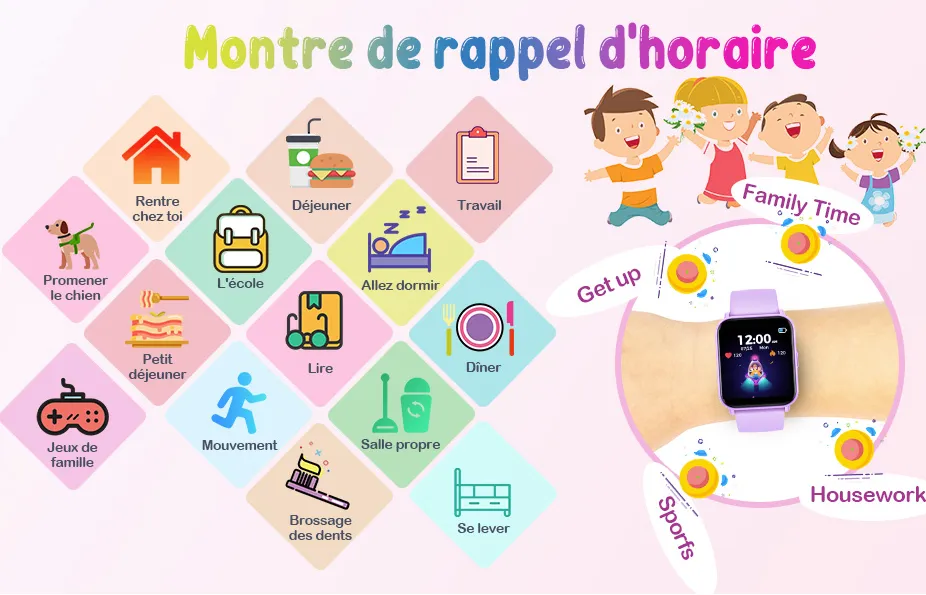 LSKIDS 1 Montre connectée enfant sans sim