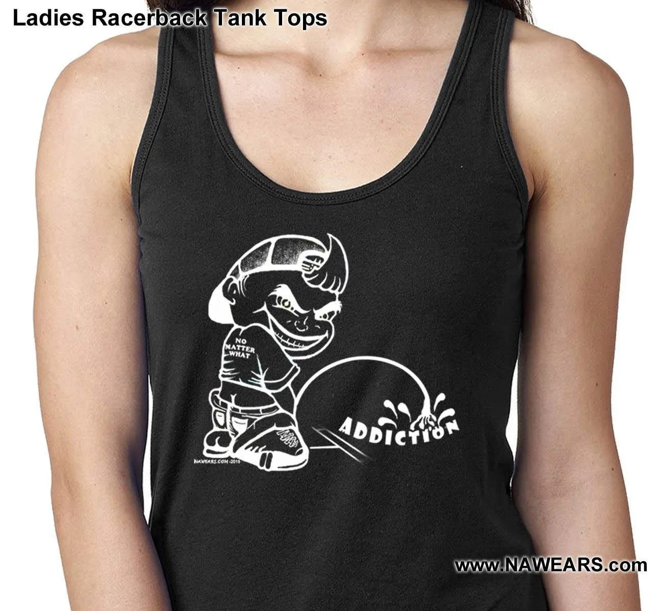 ltt- Pissing On Addiction Ladies Tank Tops