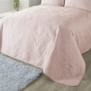 Luana Bedspread by Serene in Blush 230cm X 200cm