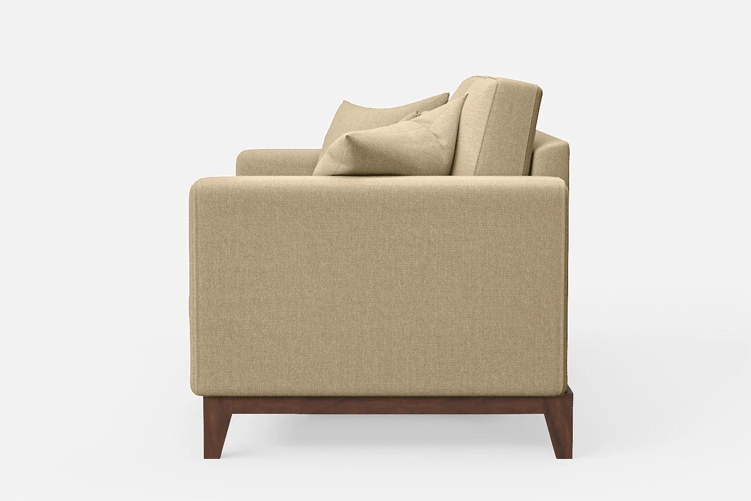 Lucca 2 Seater Sofa Beige Linen Fabric