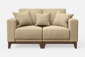 Lucca 2 Seater Sofa Beige Linen Fabric