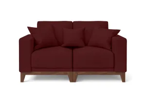 Lucca 2 Seater Sofa Red Leather