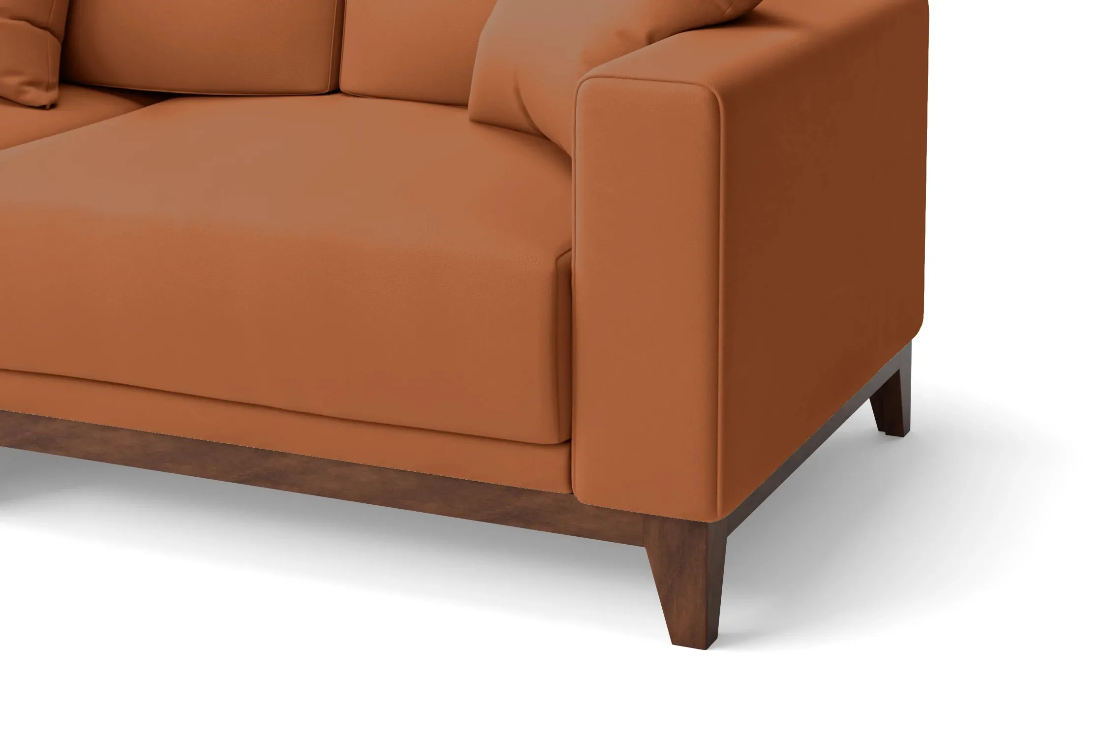 Lucca 2 Seater Sofa Tan Brown Leather