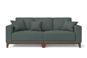 Lucca 3 Seater Sofa Dusky Turquoise Leather