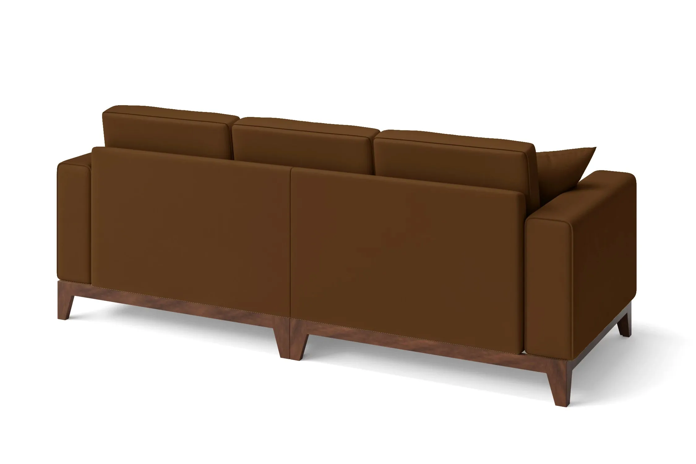 Lucca 3 Seater Sofa Walnut Brown Leather