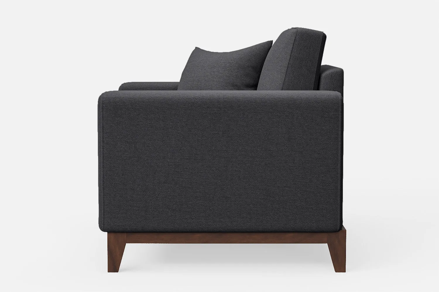 Lucca Armchair Dark Grey Linen Fabric