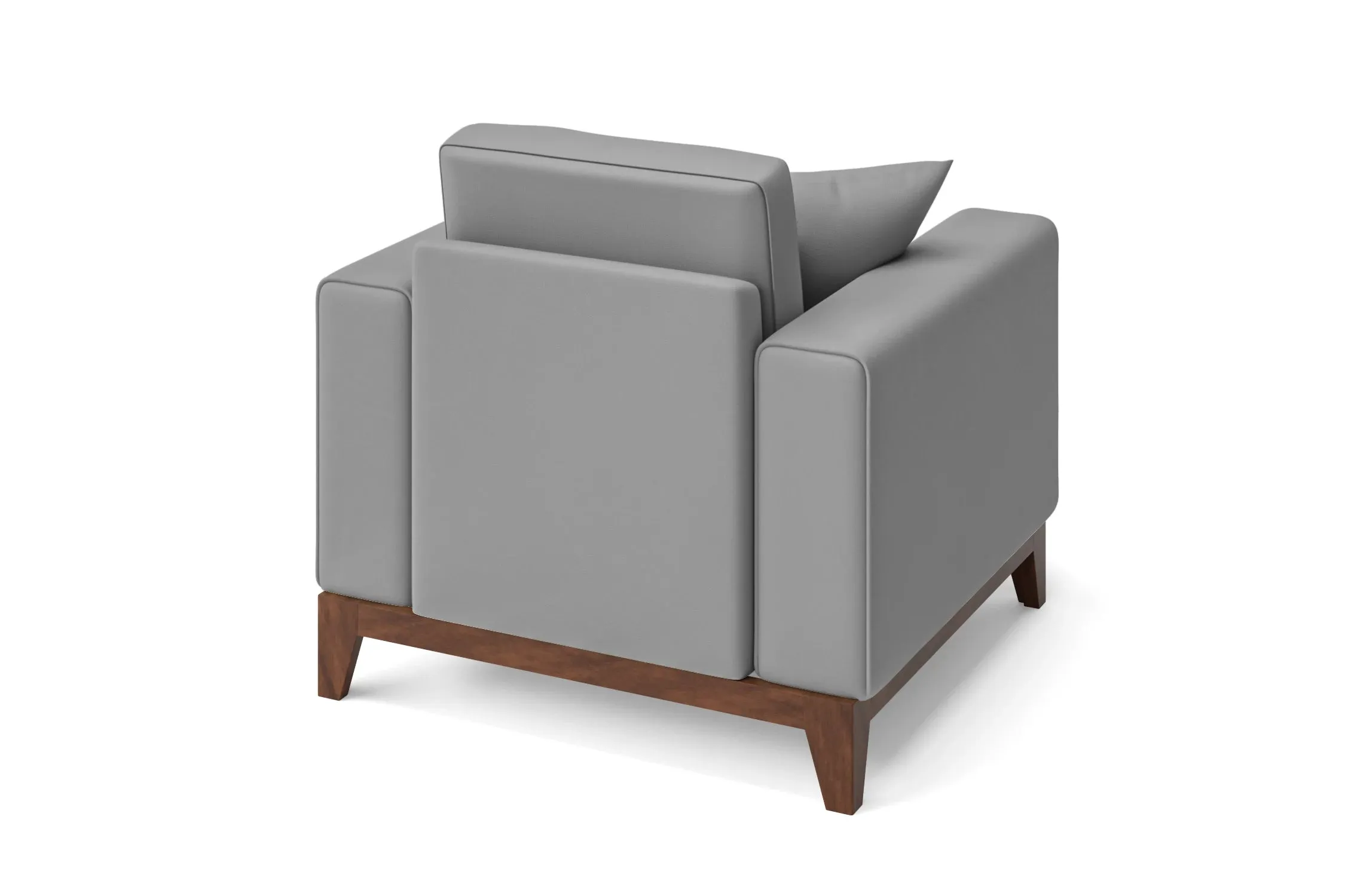 Lucca Armchair Grey Leather