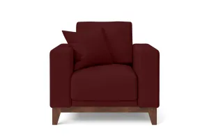 Lucca Armchair Red Leather