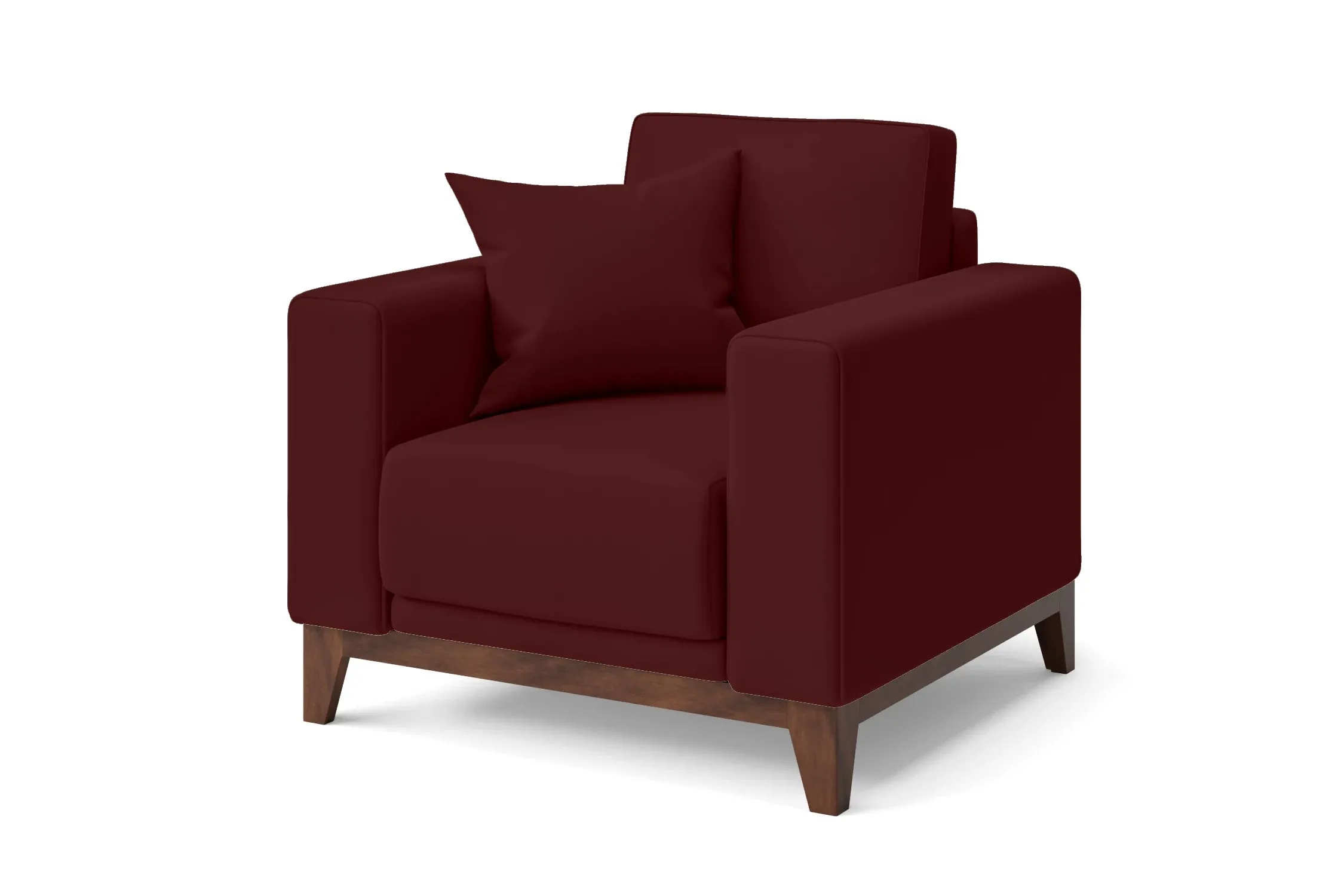 Lucca Armchair Red Leather