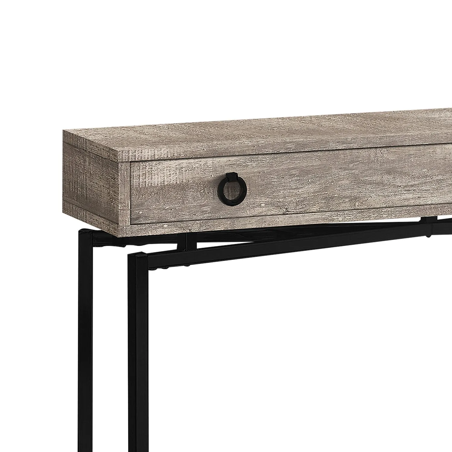 Lucena Reclaimed Wood-Look Sofa Table - Taupe