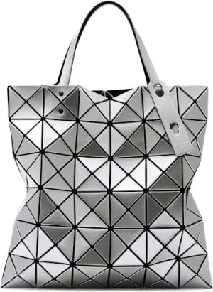 Lucent Tote Bag in Silver by Bao Bao Issey Miyake