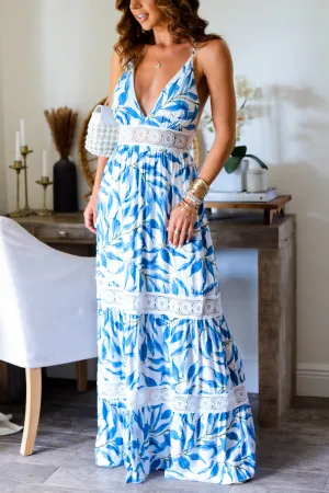 Luciana Maxi Dress- Blue