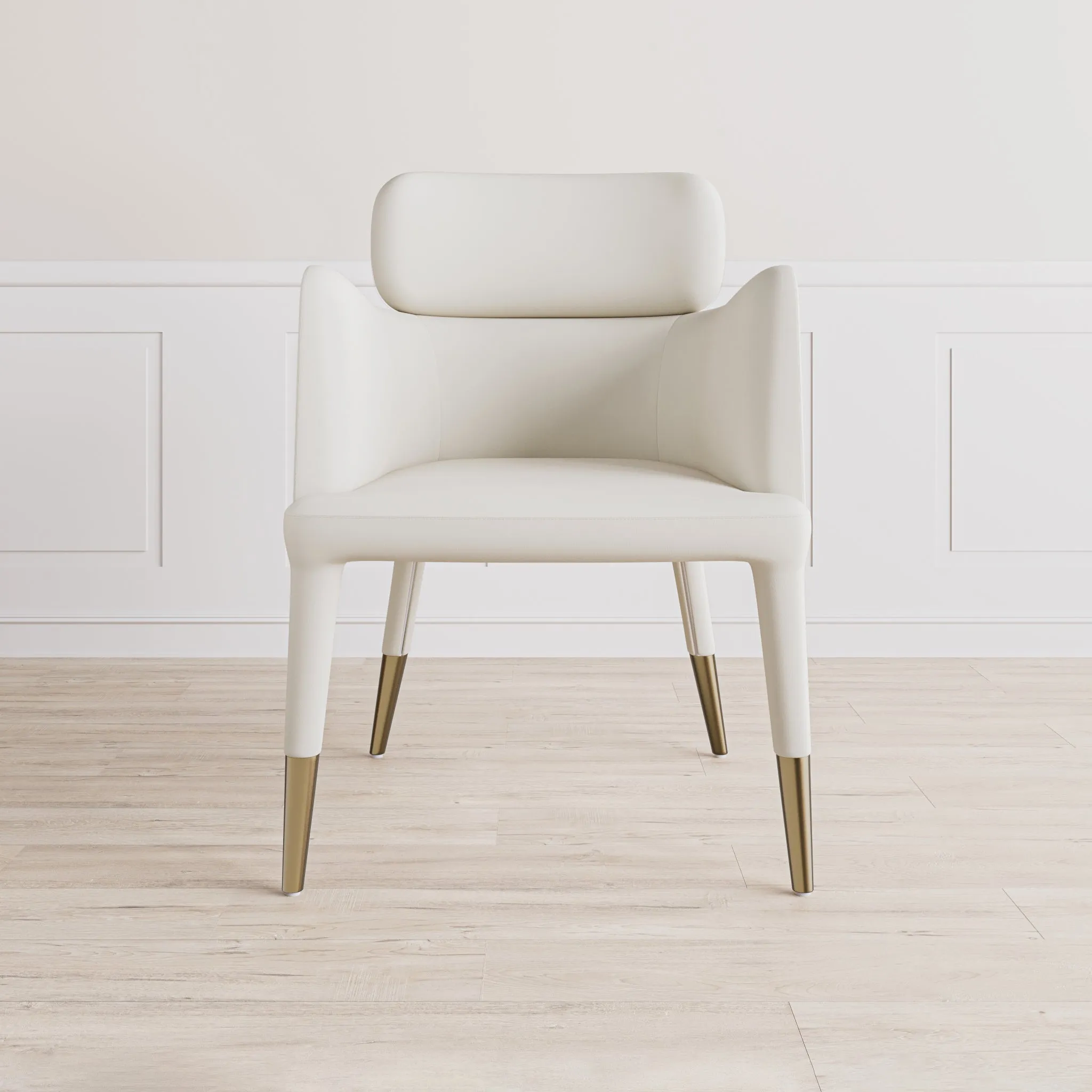 LUCINDA LEATHER DINING CHAIR