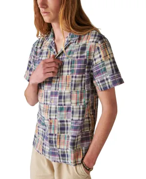 Lucky Brand Men's Patchwork Short Sleeve Work Wear Shirt