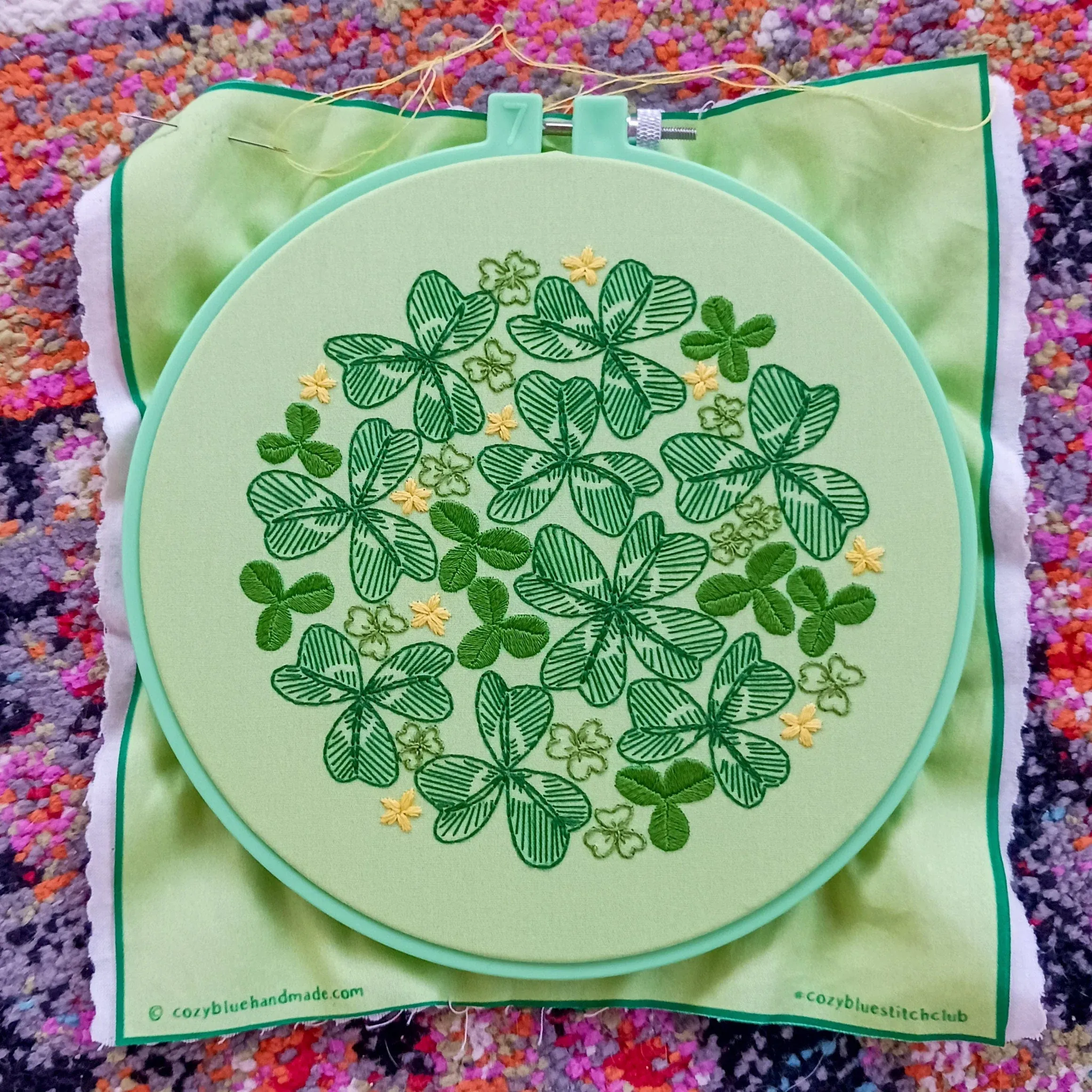 Lucky Day Embroidery Kit - Cozyblue Handmade