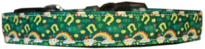 Lucky Puppy Charms Nylon Dog Collar Md Narrow