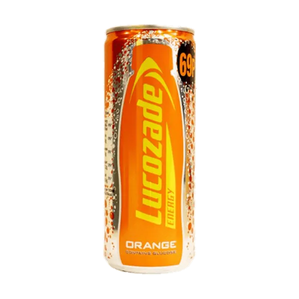 LUCOZADE 69P ORANGE ENERGY DRINK 250ML