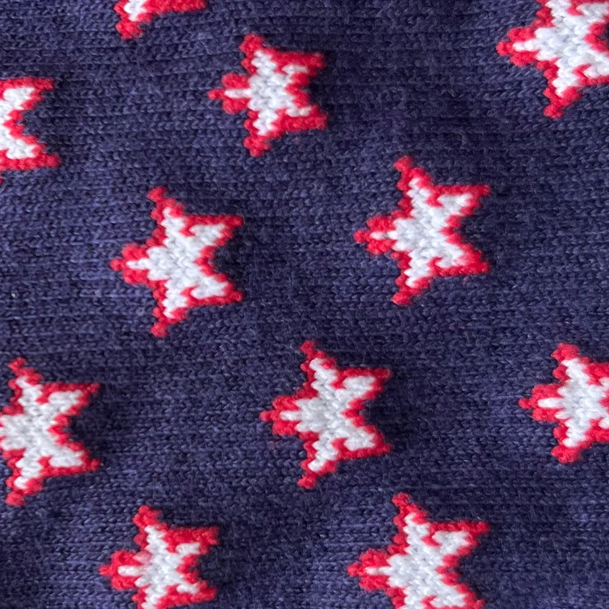 Lucy Tab Back Grip Sock - Stars Blue