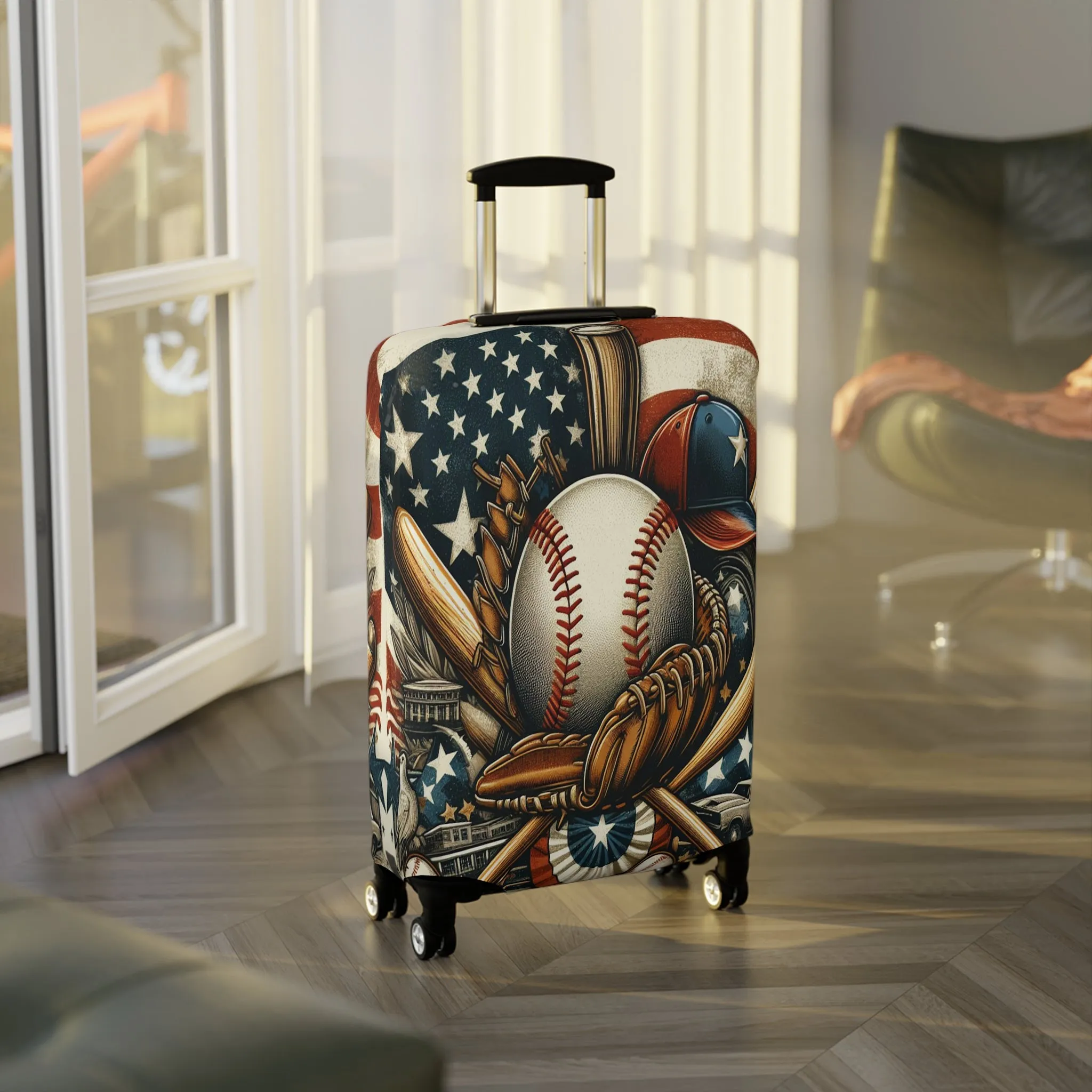 Luggage Cover, Baseball, awd-3075