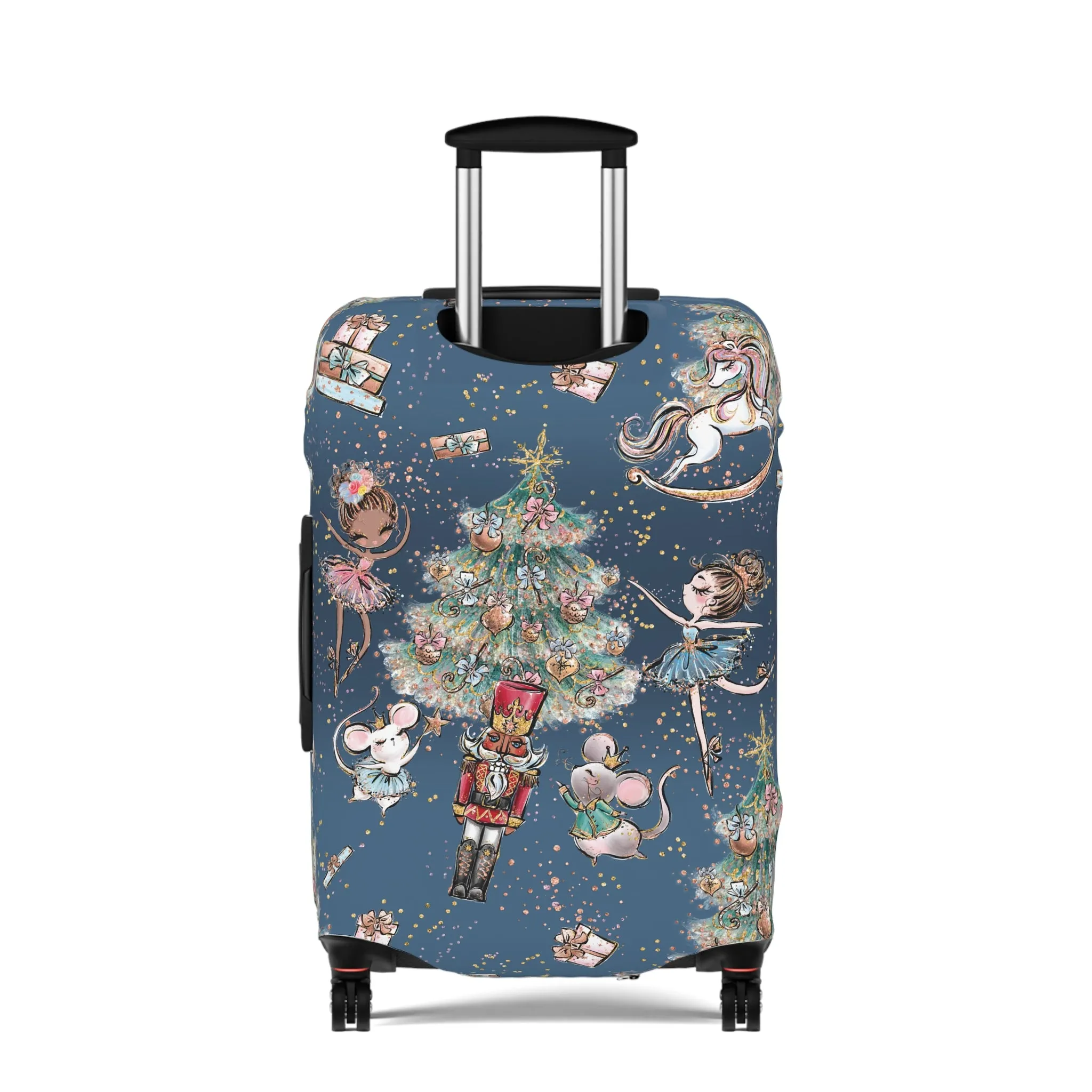 Luggage Cover, Christmas, Nutcracker Blue