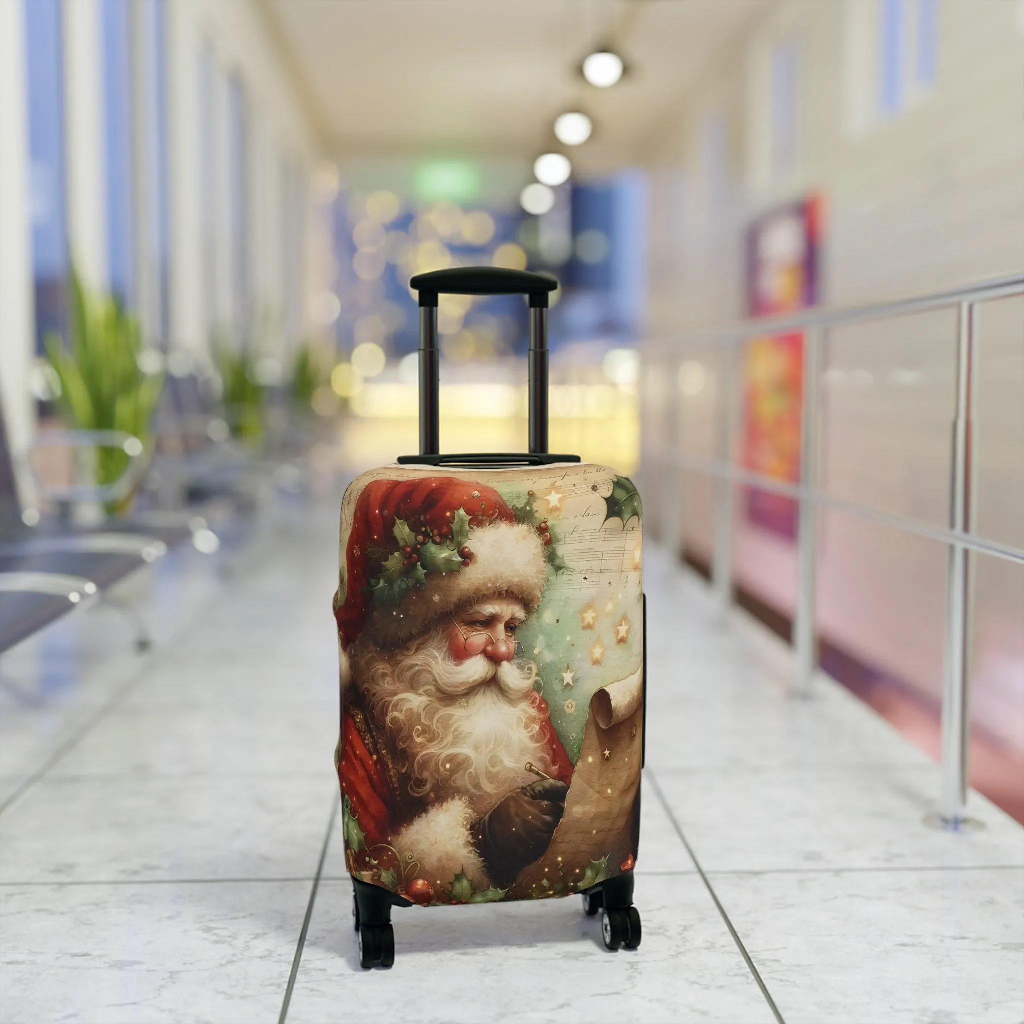 Luggage Cover, Christmas, Vintage Santa, awd-1481