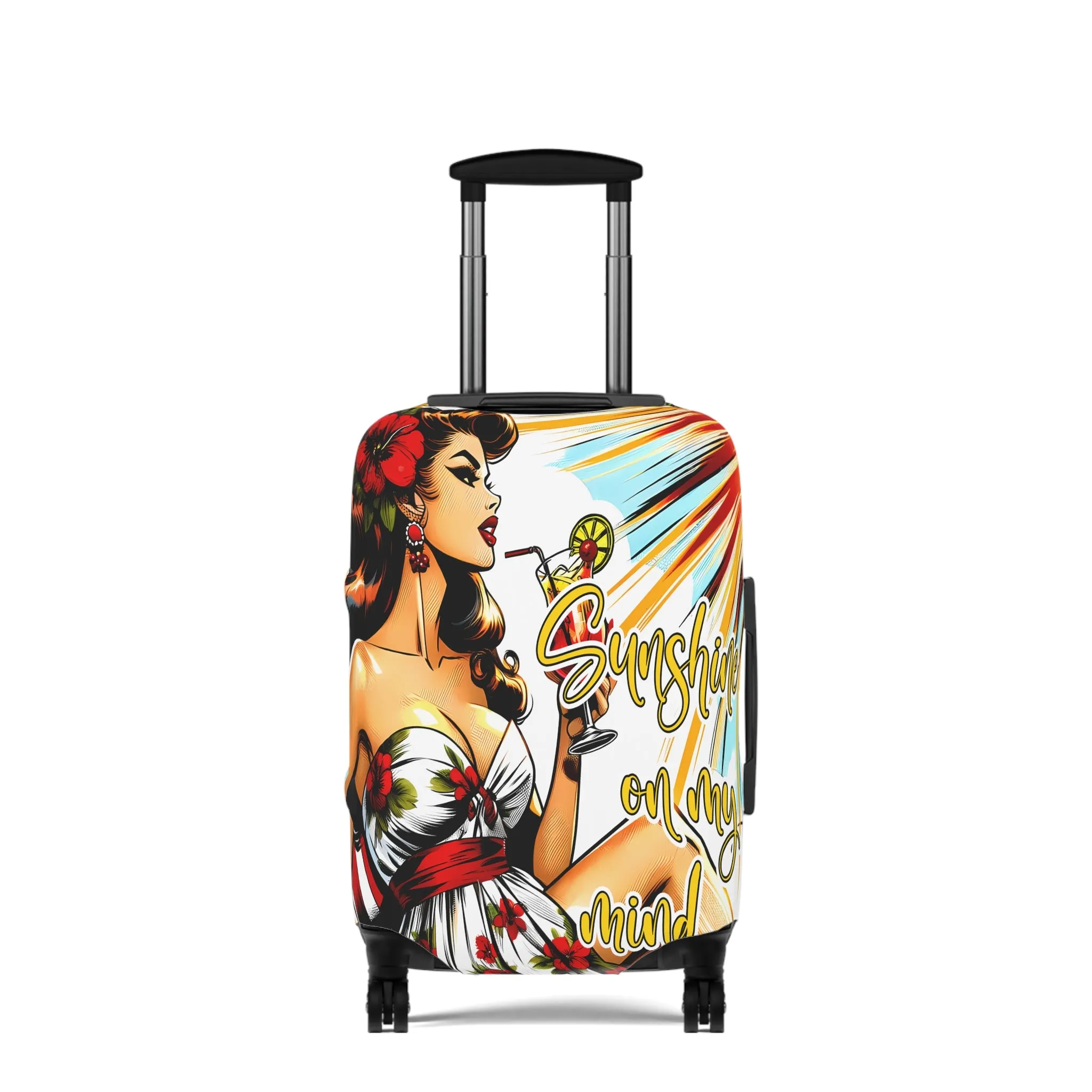 Luggage Cover, Retro Girl, Sunshine on my Mind, awd-3005