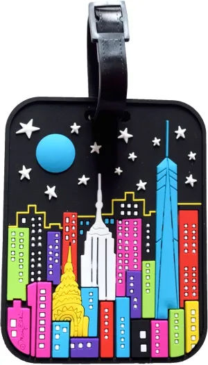 Luggage Tag: NY Night Sky