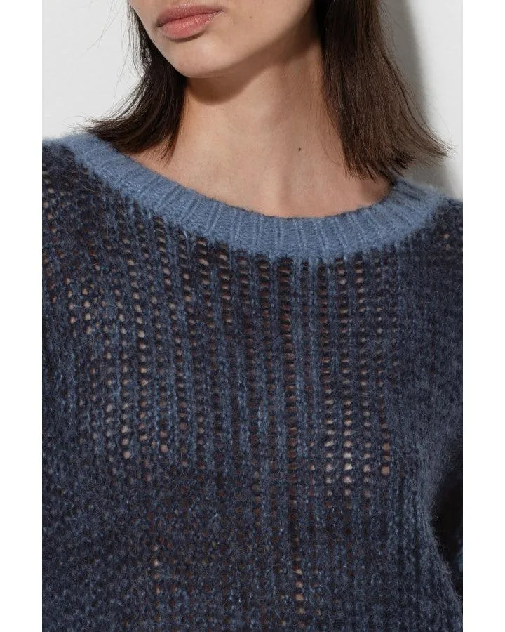 Luisa Cerano Alpaca Acid Wash Sweater