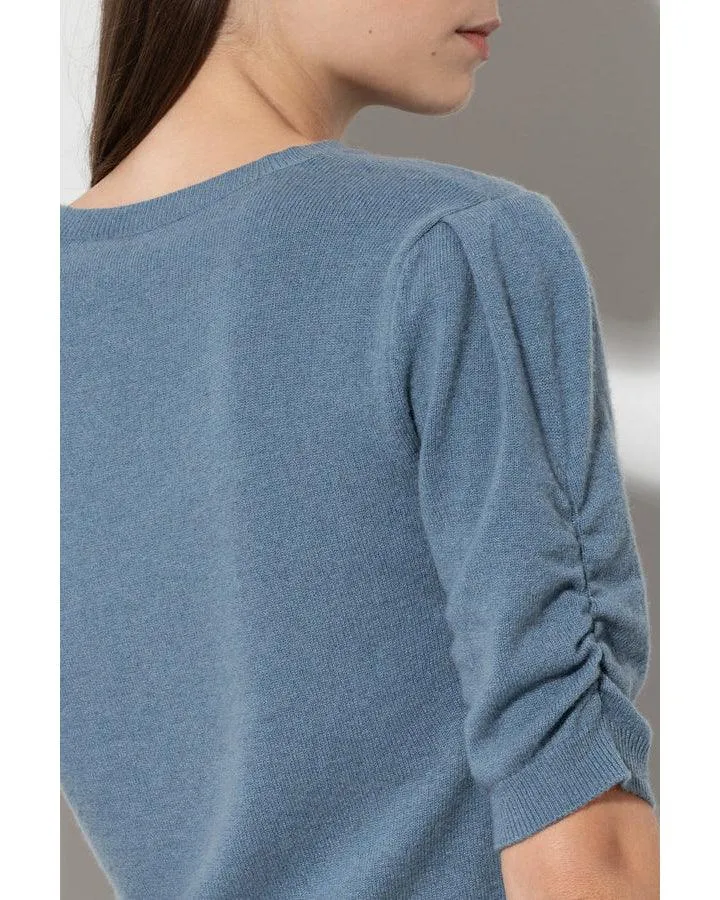 Luisa Cerano Cashmere Blend Sleeve Detail Sweater