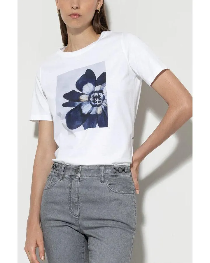 Luisa Cerano Floral Motif Tee