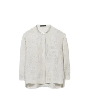 Luisa Cerano Linen Metallic Thread Blouse