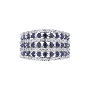 Lulu Sapphire and Diamond Ring